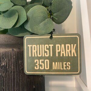 Atlanta Braves Truist Park Miles to Go Interstate Sign Christmas Ornament